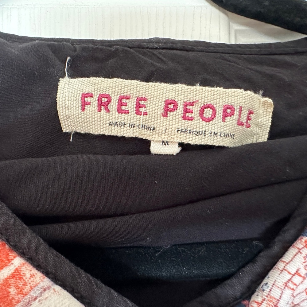 Free People Multicolor Quilted Oversized Jacket Size M - Picture 2 of 9